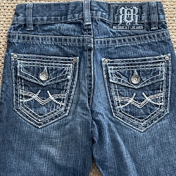 REQUEST Boys PREMIUM DENIM - 100% COTTON JEANS SZ 8 - Picture 3 of 5